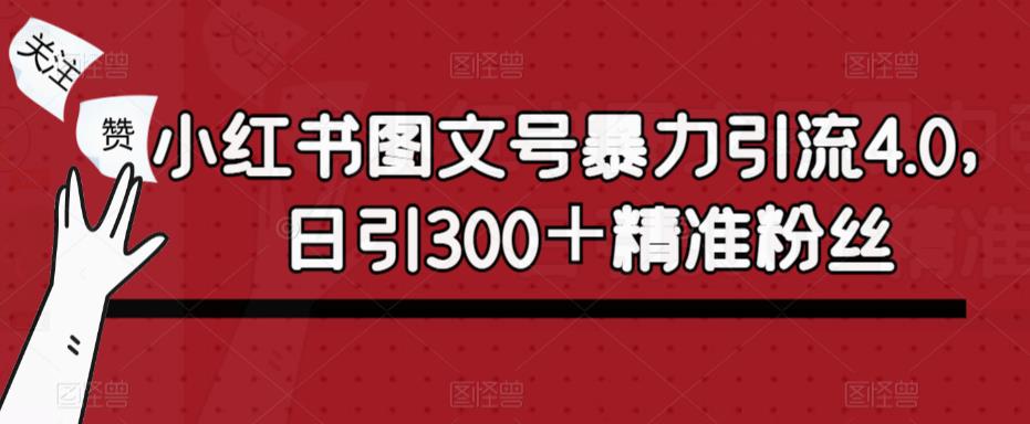 小红书图文号暴力引流4.0，日引300＋精准粉丝【揭秘】_在线视频课程下载-51分享网