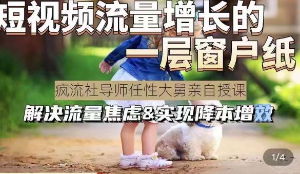 任性大舅·宠物行业短视频运营课(不讲废话)，短视频流量增长的一层窗户纸，解决流量焦虑&实现降本增效_在线视频课程下载-51分享网