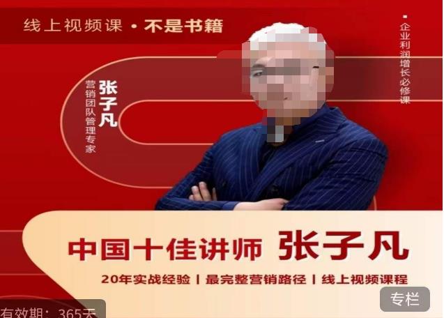 张子凡·20年实战经验，揭秘营销背后的底层逻辑，突破思维局限，从根本上破解营销难题_在线视频课程下载-51分享网