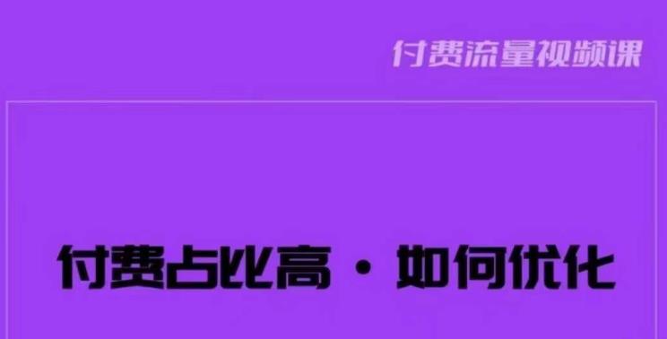 波波-付费占比高，如何优化？只讲方法，不说废话，高效解决问题！_在线视频课程下载-51分享网