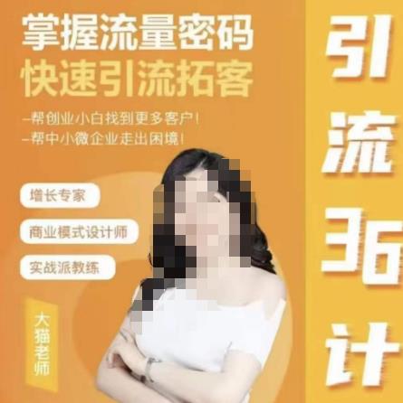 大猫·引流36计掌握流量密码快速引流课_在线视频课程下载-51分享网