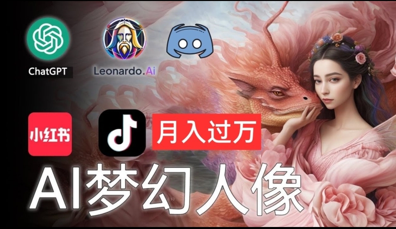 AI摄影梦幻人像：零基础也能月入过万的秘密【揭秘】_在线视频课程下载-51分享网