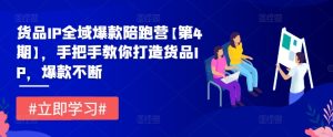 货品IP全域爆款陪跑营【第4期】,手把手教你打造货品IP,爆款不断_在线视频课程下载-51分享网