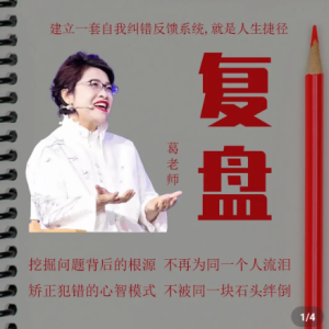 复盘——一套自我纠错的反馈系统_葛老师_在线视频课程下载-51分享网