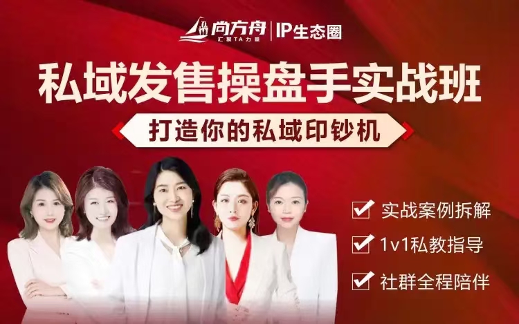私域发售操盘手实战班，打造你的私域印钞机_在线视频课程下载-51分享网