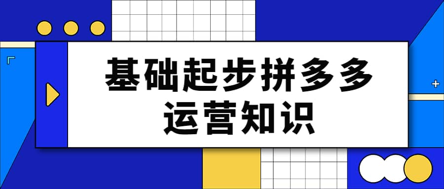 纪主任 基础起步拼多多运营知识一手掌握，价值499元_在线视频课程下载-51分享网