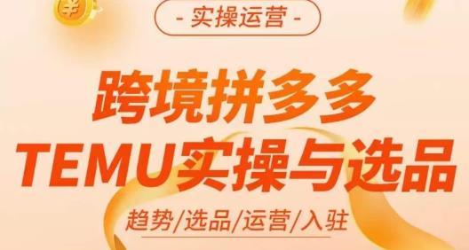 图片[1]_在线视频课程下载-伍跃·跨境拼多多TEMU实操与选品，​趋势/选品/运营/入住（27节完整）_在线视频课程下载-51分享网