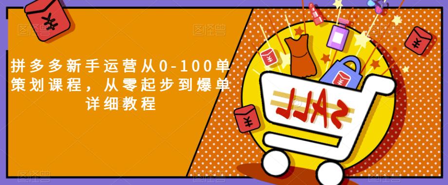 图片[1]_在线视频课程下载-拼多多新手运营从0-100单策划课程，从零起步到爆单详细教程_在线视频课程下载-51分享网