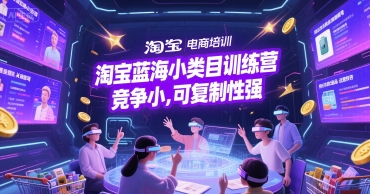 淘宝冷门小类目赚钱攻略：竞争比1:10的蓝海赛道，普通人可复制的月入3万玩法_在线视频课程下载-51分享网