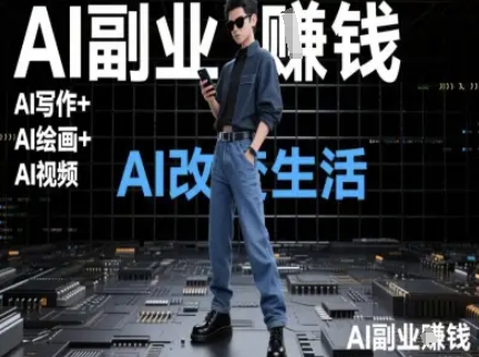 AI改变生活（Ai写作+AI绘画+Ai视频），AI副业挣钱_在线视频课程下载-51分享网