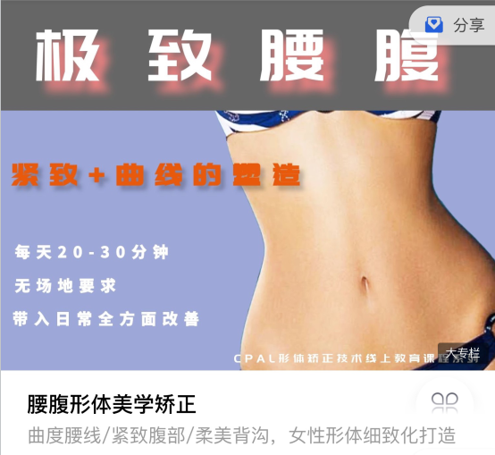 腰腹形体美学矫正 腰腹美化课程_在线视频课程下载-51分享网
