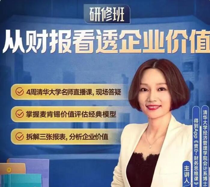 贾宁从财报看透企业价值·研修班_在线视频课程下载-51分享网