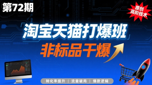 淘宝天猫打爆班原创高阶技术第72期，非标品干爆_在线视频课程下载-51分享网