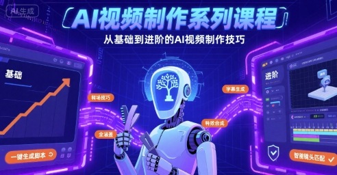 AI视频制作系列课程,从基础到进阶的AI视频制作技巧全涵盖_在线视频课程下载-51分享网