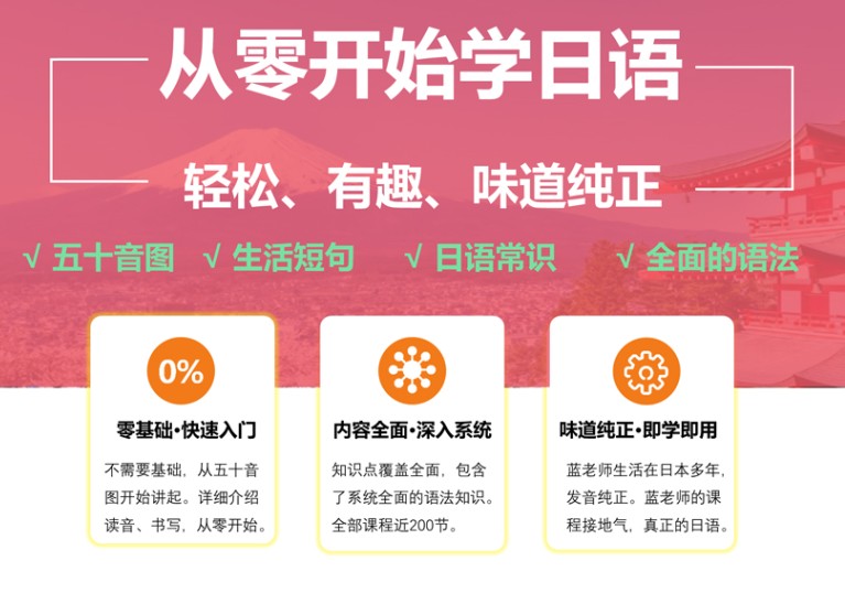 从零开始学日语 拨云教育_在线视频课程下载-51分享网