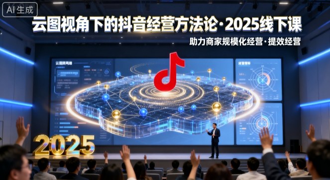 巨合启力语暄云图视角下的抖音经营方法论，2025线下课，助力商家规模化经营，提效经营（录音+字幕）_在线视频课程下载-51分享网