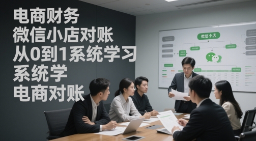 电商财务微信小店对账，从0到1系统学习电商对账_在线视频课程下载-51分享网