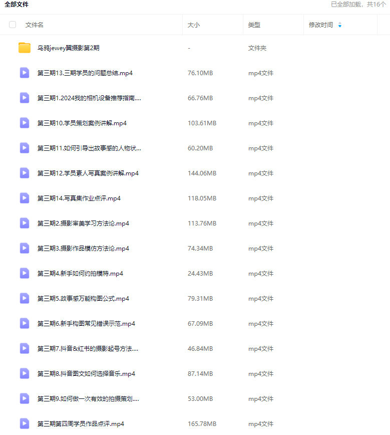 图片[2]_在线视频课程下载-乌鸦jewey翼摄影第3期+第2期_在线视频课程下载-51分享网