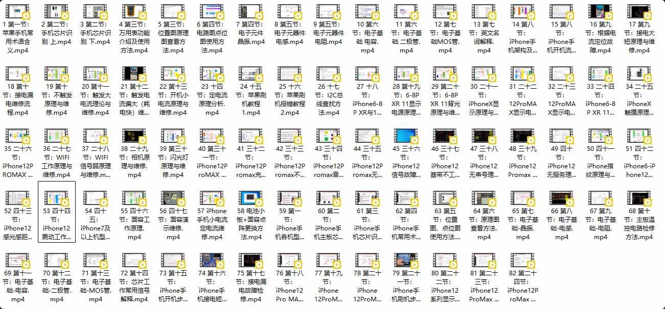某维网校 苹果手机维修远程培训录像(38期)_在线视频课程下载-51分享网