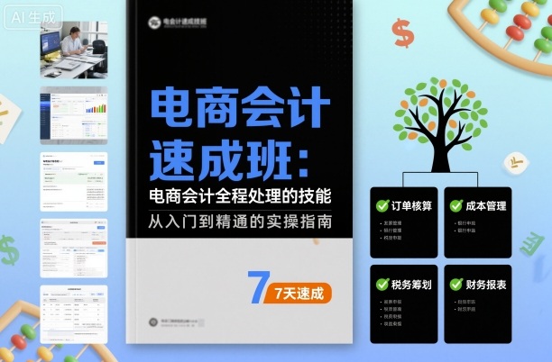电商会计速成班，电商会计全程处理的技能_在线视频课程下载-51分享网
